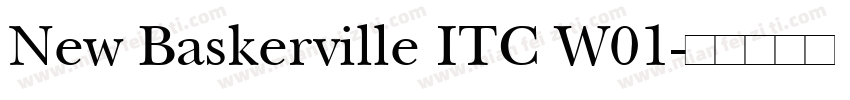 New Baskerville ITC W01字体转换